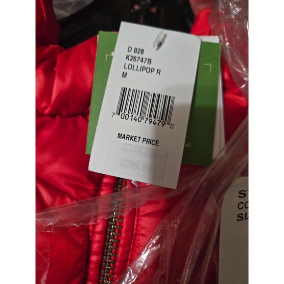 Kate Spade Lollipop Red Down Puffer Coat β Size M (NWT) - Picture 16 of 16